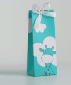 Boite à Dragées Girafe - Émeraude