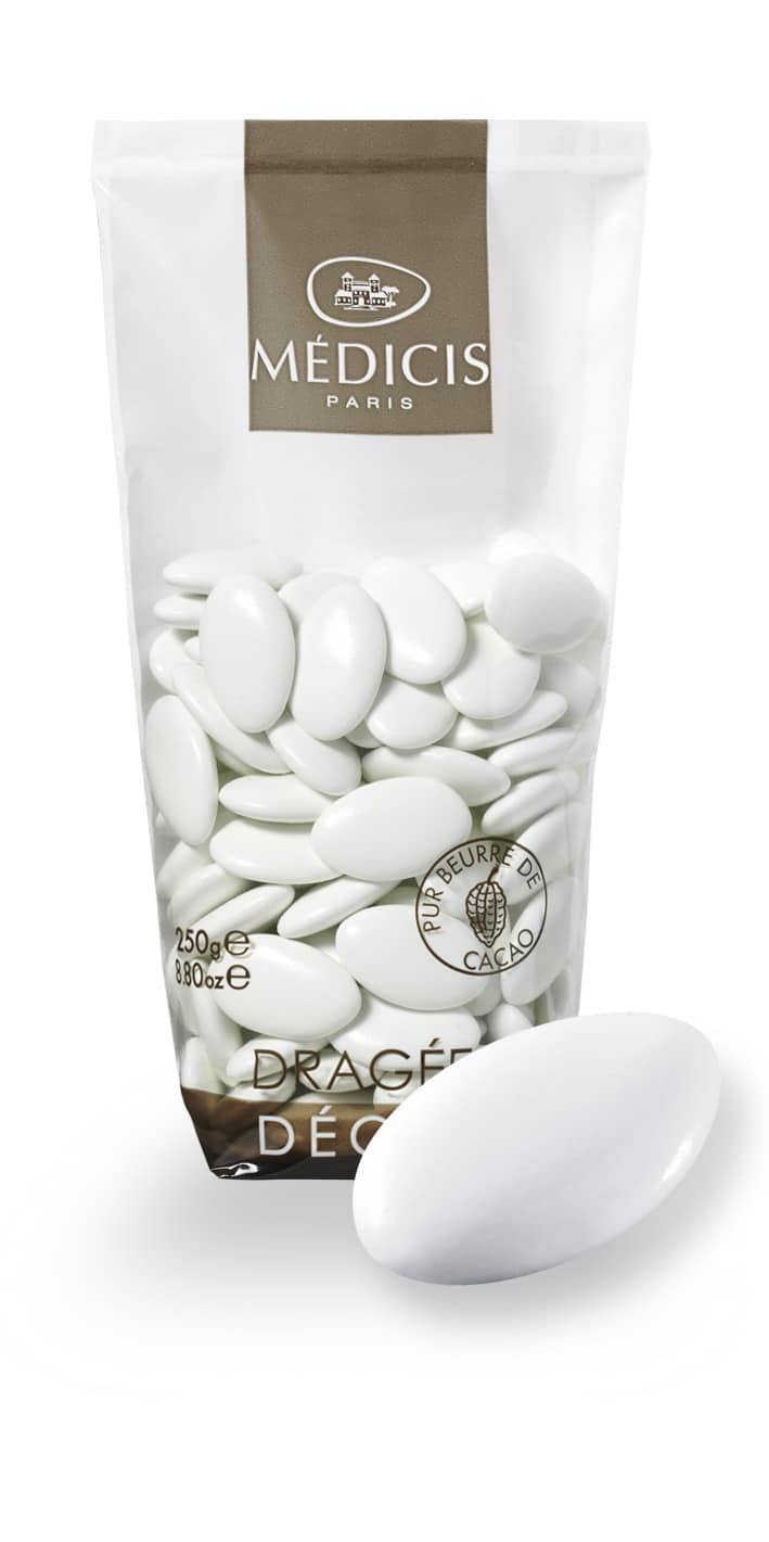 Dragées Médicis Chocolat - Blanc - 250 g