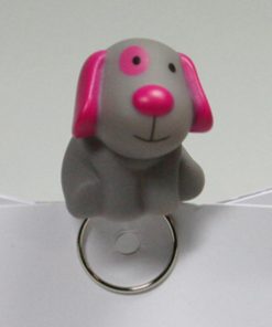 Alternative view of Clip Bill le chien rose et gris