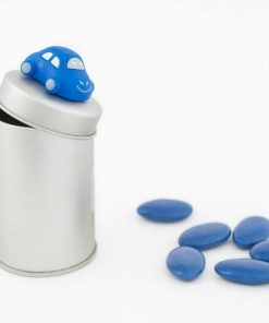 Boite à dragées cylindre en métal