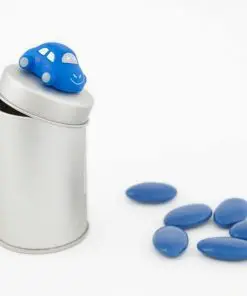 Boite à dragées cylindre en métal