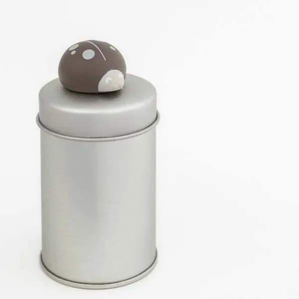 Boite à dragées cylindre en métal – Image 3