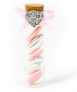 Eprouvette dragées en verre 10 cm