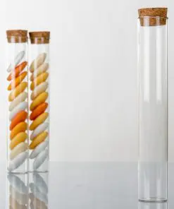 Eprouvette dragees en verre 15 cm