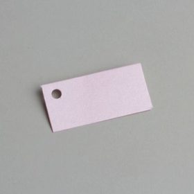 etiquette rectangle rose nacré