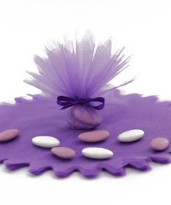 tulles cristal violet- lot de 10