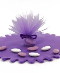 tulles cristal violet- lot de 10