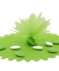 tulle cristal vert anis