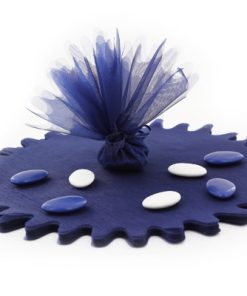 tulle cristal bleu marine- lot de 10