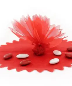 tulle cristal rouge