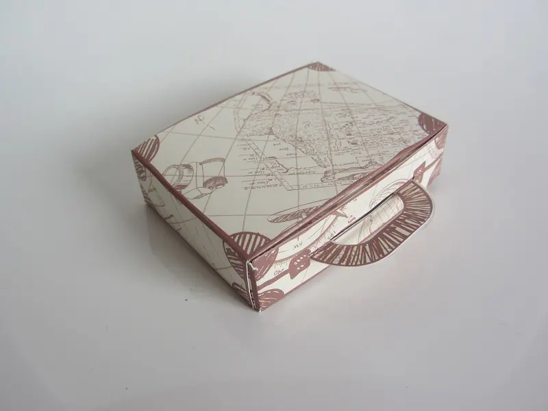 Boite à dragées valise - Thème voyage - Lot de 10