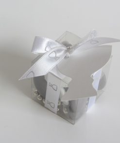 Alternative view of Boite à dragées cube -Transparent - 5cm - Lot de 10