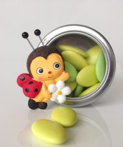 Dragées baptême coccinelle