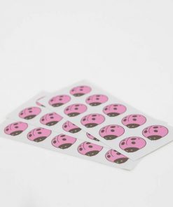 Stickers coccinelle rose dragées baptême Lot de 30
