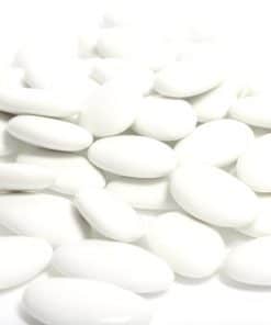 dragees chocolat pas cher coloris blanc