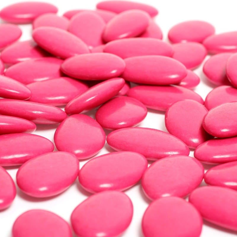 dragees chocolat fushia