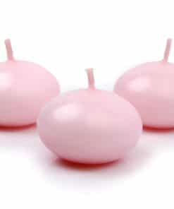 Bougie flottante rose X 50