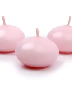 Bougie flottante rose X 50