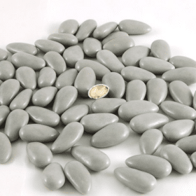 Dragées amande gris - dragées gris opéra