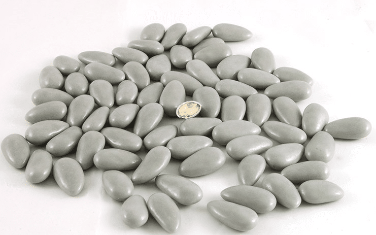 Dragées amande gris - dragées gris opéra