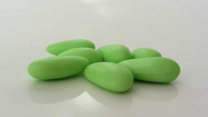 dragees amande vert nature