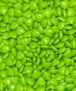 dragées cœur vert anis