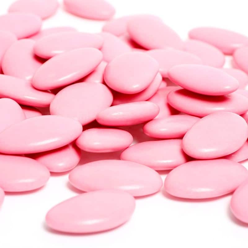 dragées chocolar rose