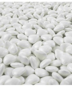 dragées coeur blanc