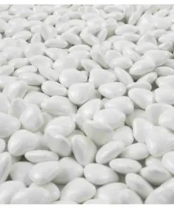 dragées coeur blanc