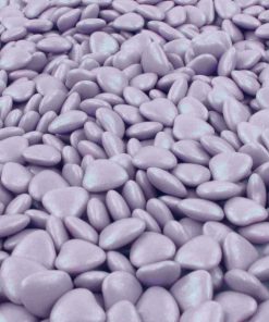 dragées coeur parme