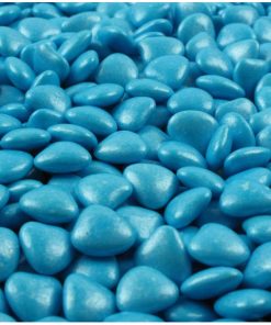 Dragées coeur turquoise