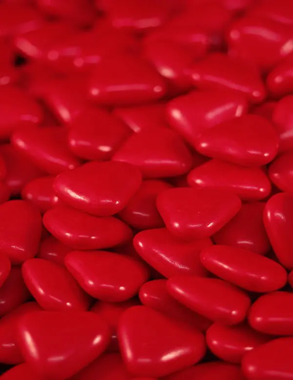 dragées coeur rouge