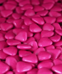 Dragees coeur Fuchsia