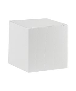 Boite à dragées cube effet croco