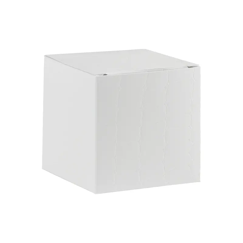 Boite à dragées cube effet croco