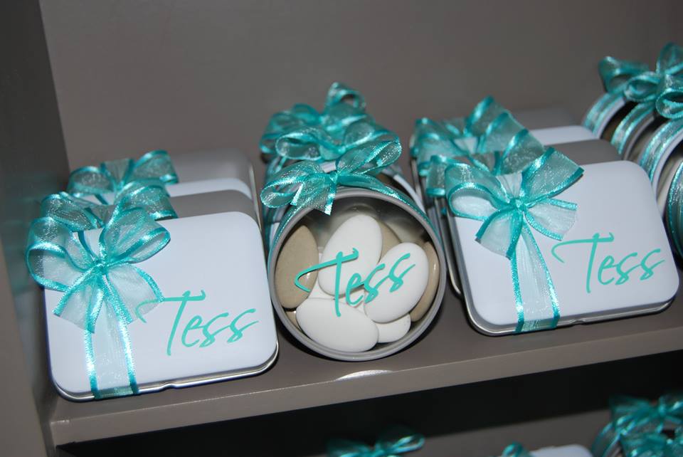 Boite à dragées métal rectangle - blanche – Image 3