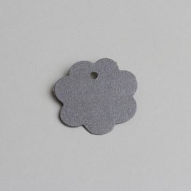 etiquette fleur gris