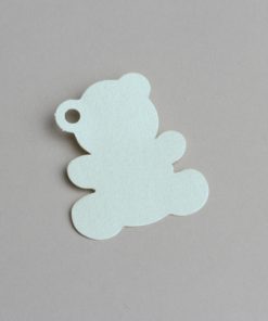 etiquette ourson bleu ciel