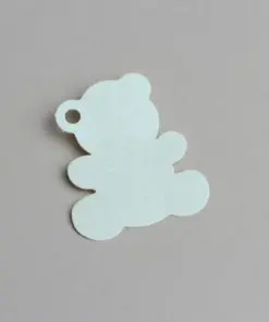 etiquette ourson bleu ciel