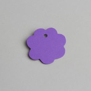 etiquette fleur mauve