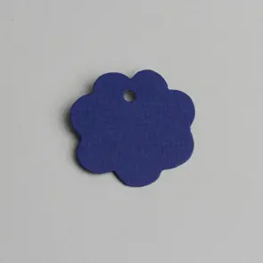 etiquette fleur bleu roi