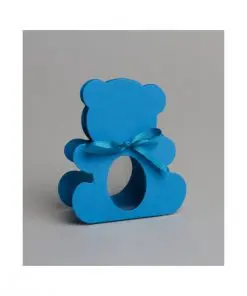 contenant dragées ourson turquoise