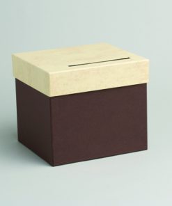 urne mariage chocolat ivoire