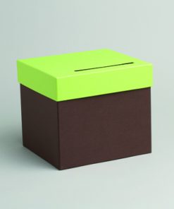 urne mariage chocolat vert anis