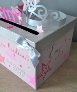 bapteme rose et gris