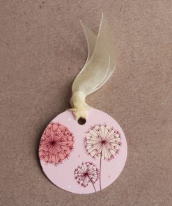 Etiquette dragées pissenlit mariage