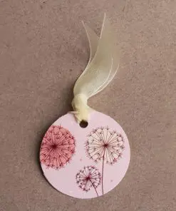 Etiquette dragées pissenlit mariage