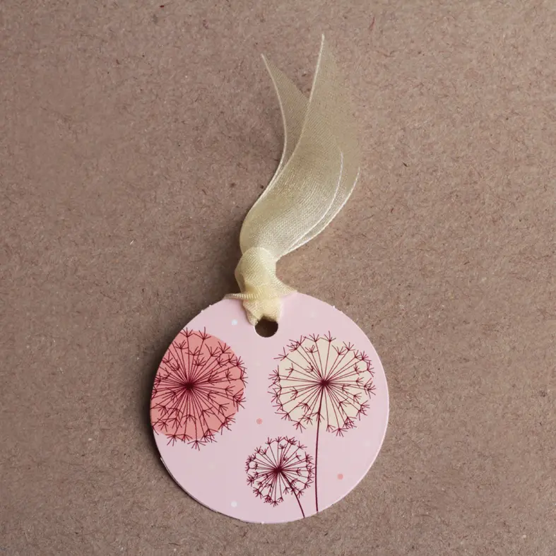 Etiquette dragées pissenlit mariage