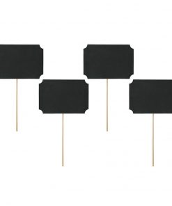 Alternative view of Pancarte effet Ardoise sur pic - Lot de 4