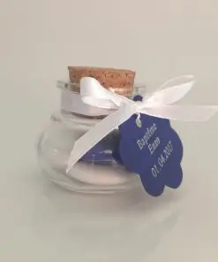 Contenant dragees en verre rond